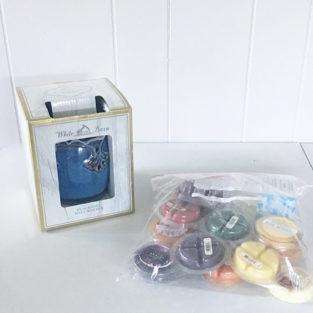 Bath and Body Works Blue Wax Melt Warmer NEW With Wax Melts